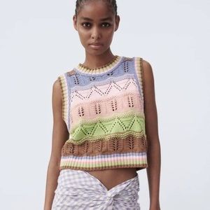 Zara crochet top